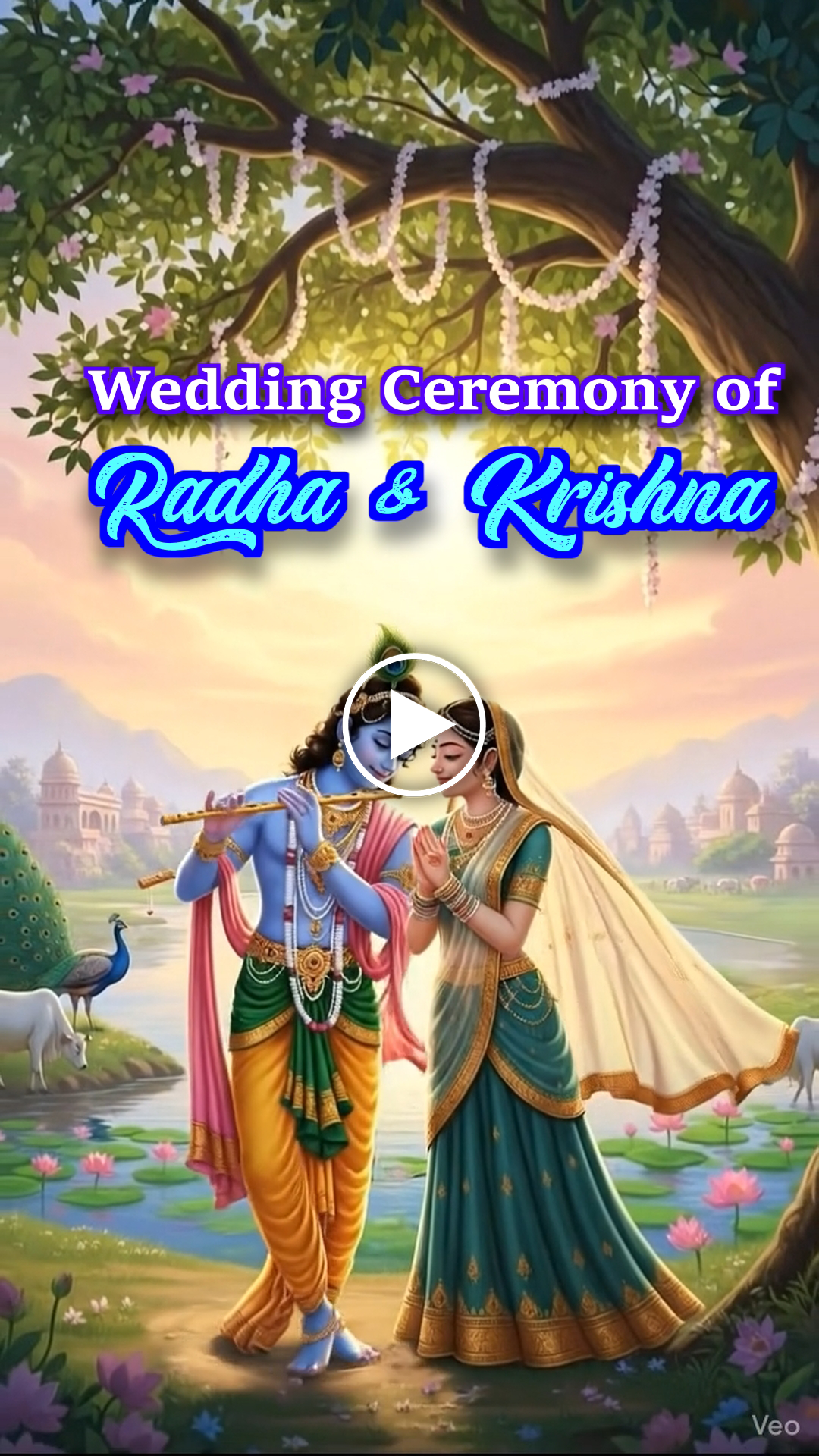EBI-021 AI Radha Krishna Wedding Invitation
