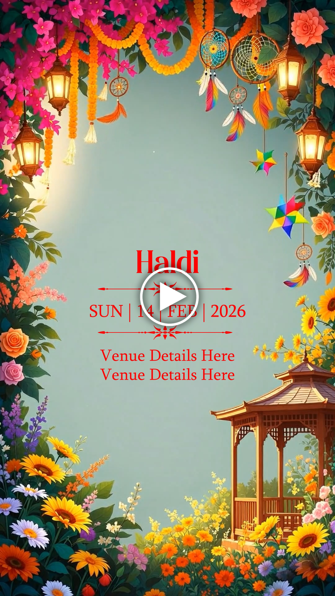 EBI-039 AI Floral Invitation